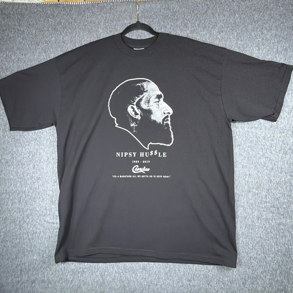 Nipsey Hussle Shirt Mens XXL Black Crenshaw Los Angeles Graphic Pro Club